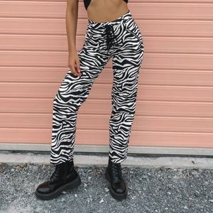 Beginning Boutique Zebra Pants size Small